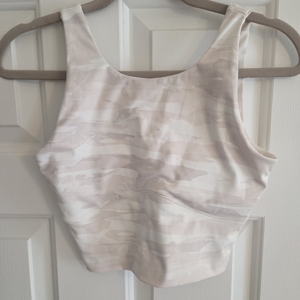 Women's Cream Camouflage Tank Top